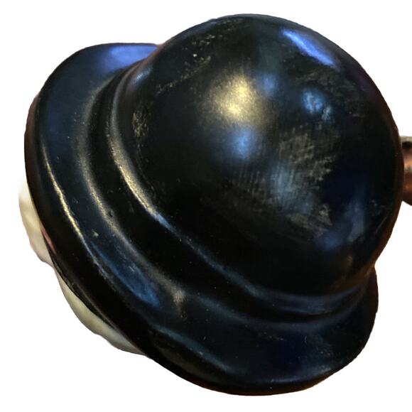 Porcelain Music Box VTG Expressive Boy Playing Cello for Dog Japan Music Decor - Picture 9 of 10